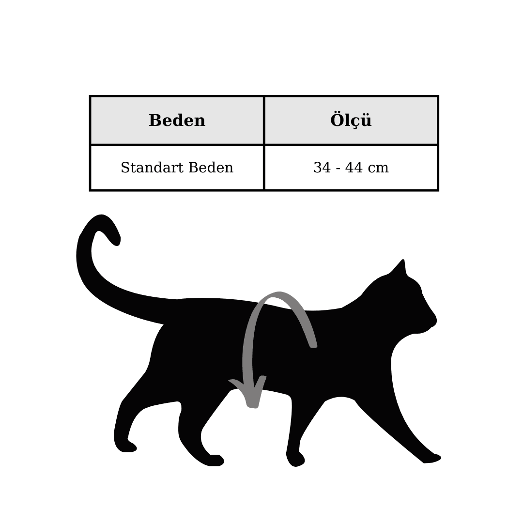 Shadow Kedi Göğüs Tasması