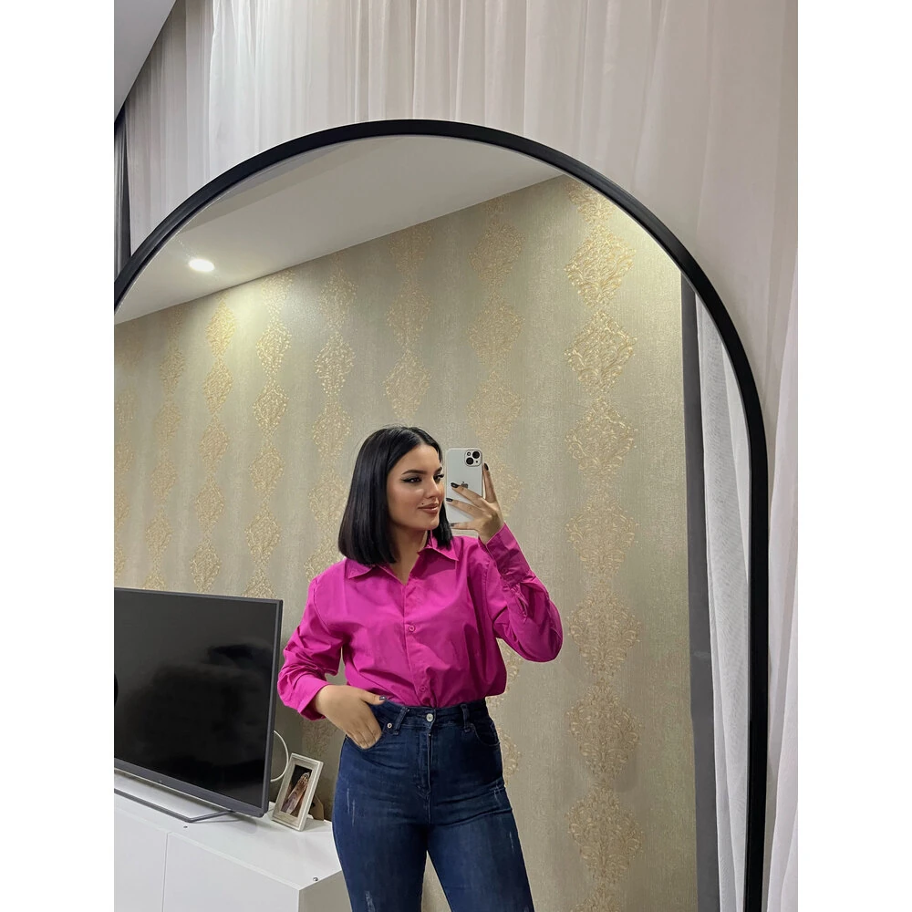 poplin gömlek pembe