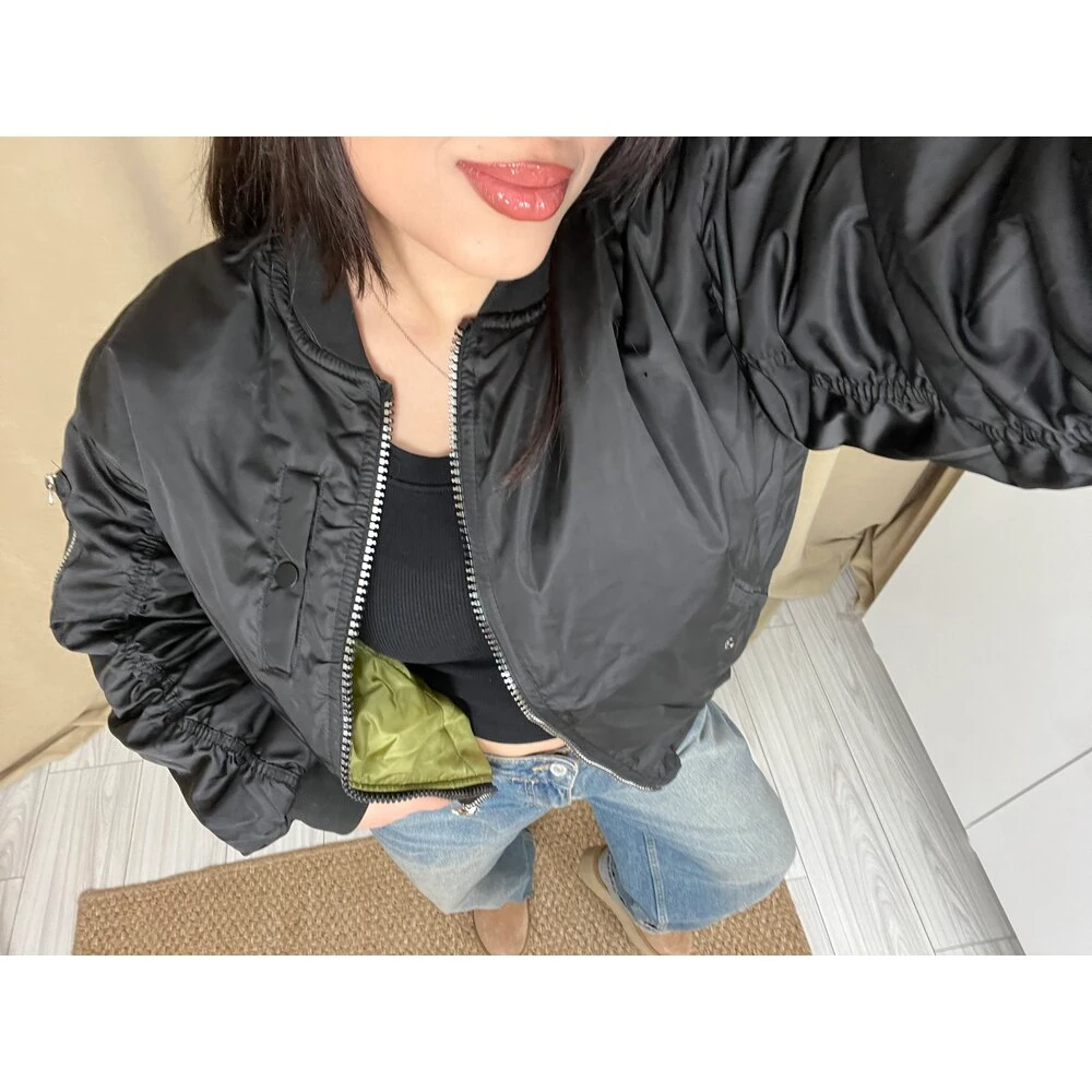 ZR bomber ceket siyah