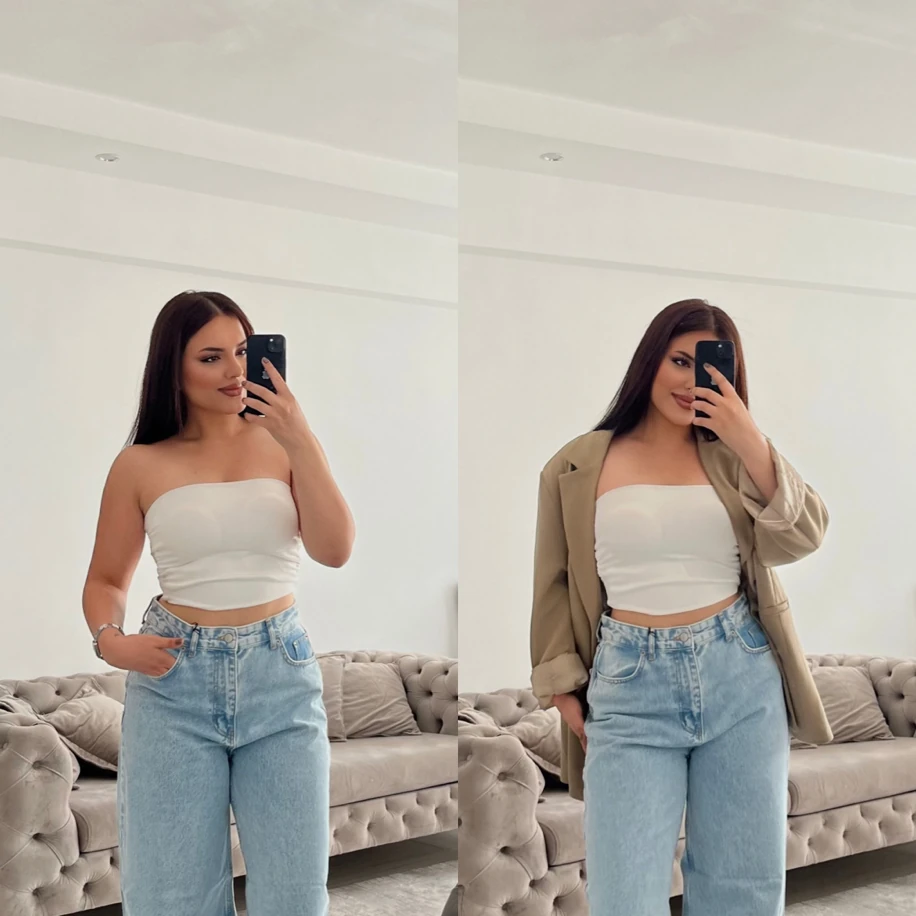 Baggy jean açık mavi