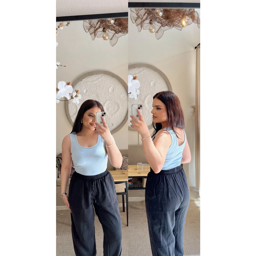 Oysho askılı body mavi