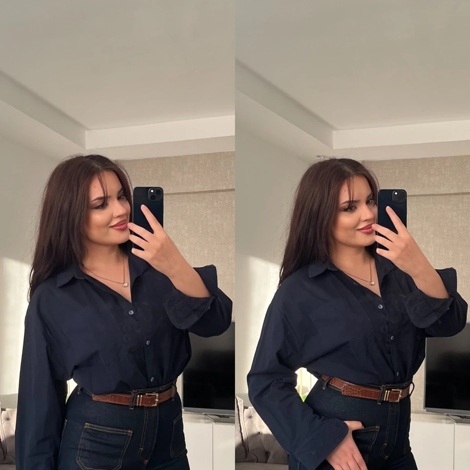 Zra toparlayıcı ön cep detaylı koyu jean