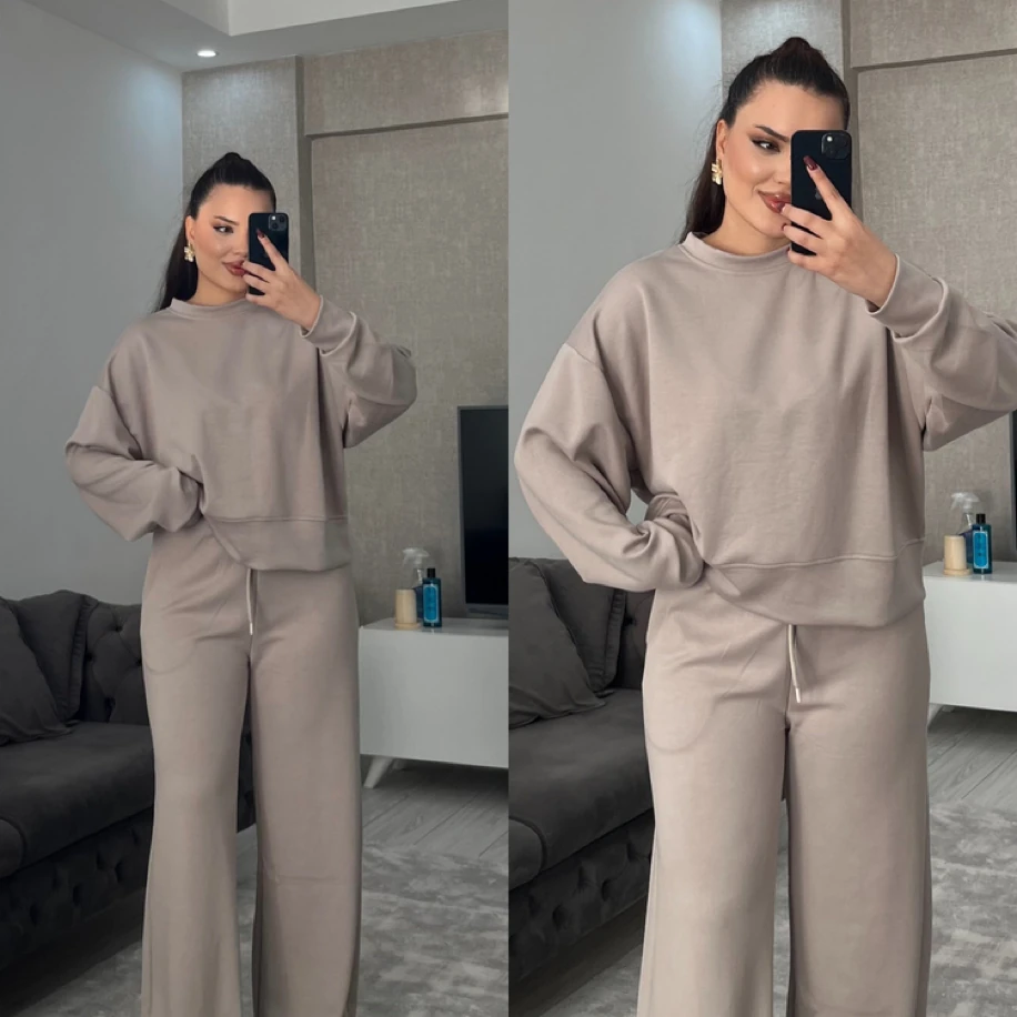 Modal eşofman takım bej