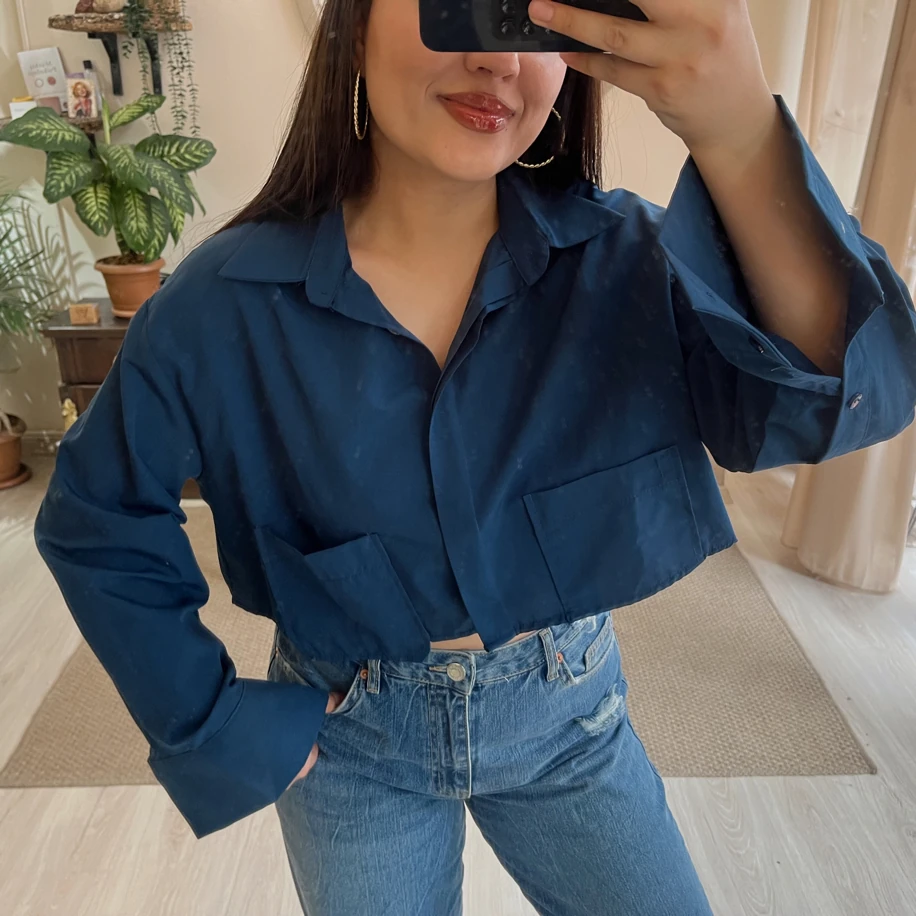 Kısa boy gömlek lacivert