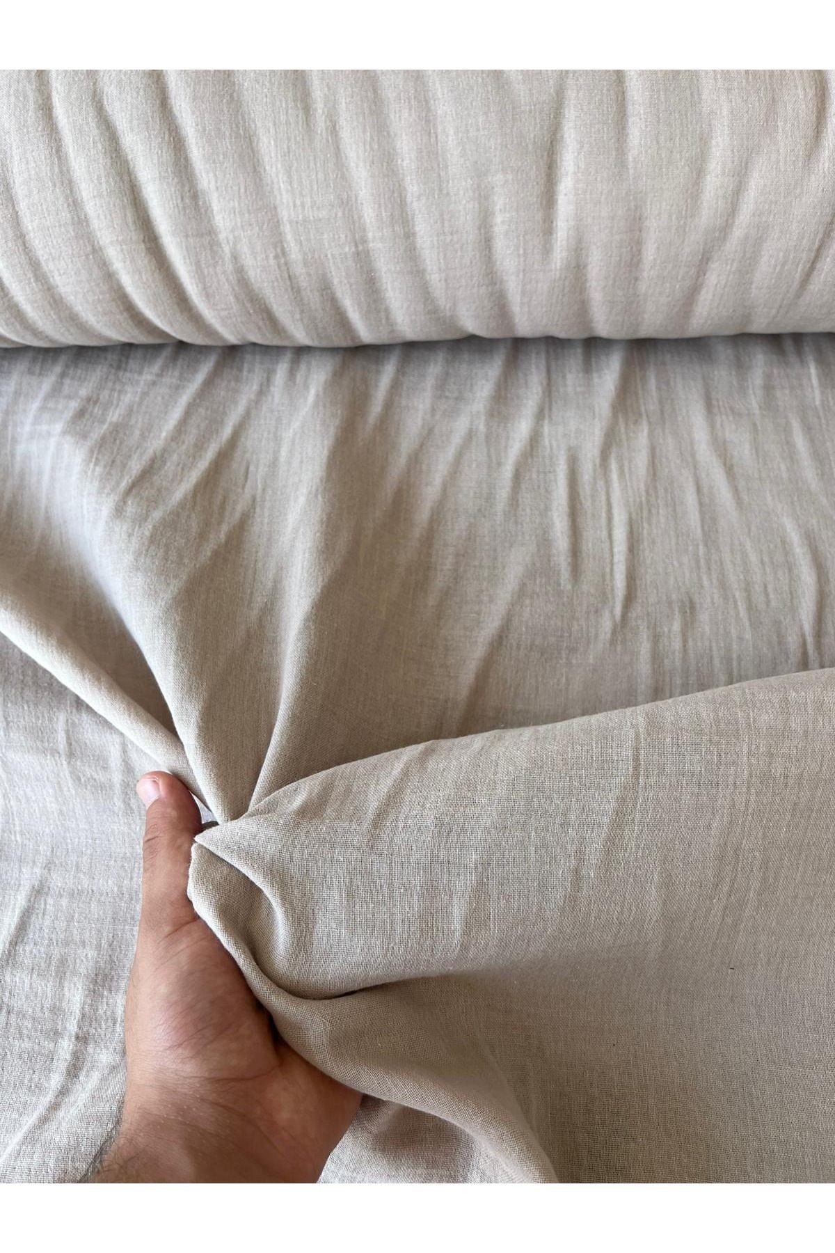 🌿 Çift En Çift Kat Müslin Kumaş (150 cm En) – Yumuşak, Nefes Alabilir ve Dayanıklı 🌿