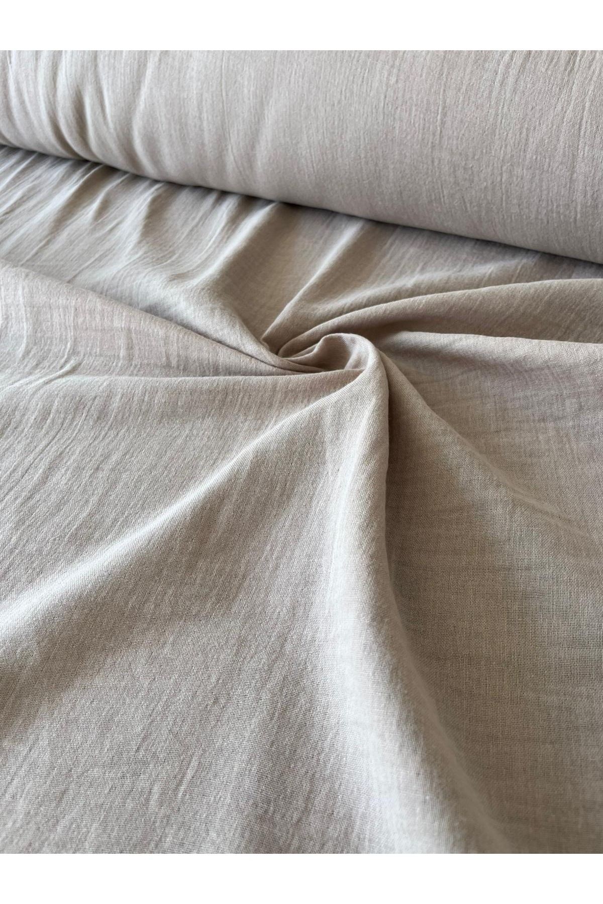 🌿 Çift En Çift Kat Müslin Kumaş (150 cm En) – Yumuşak, Nefes Alabilir ve Dayanıklı 🌿