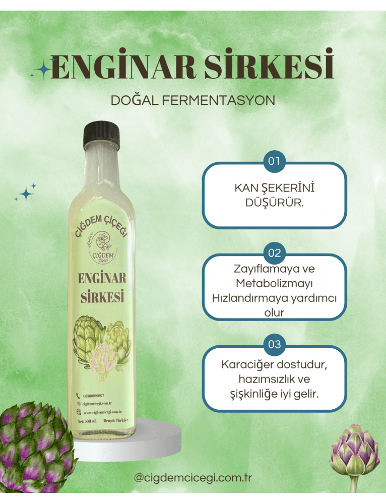 Enginar Sirkesi (500 Gr)