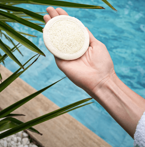 Otçu® Doğal Kabak Lifli Peeling Etkili Mini Yüz Kesesi