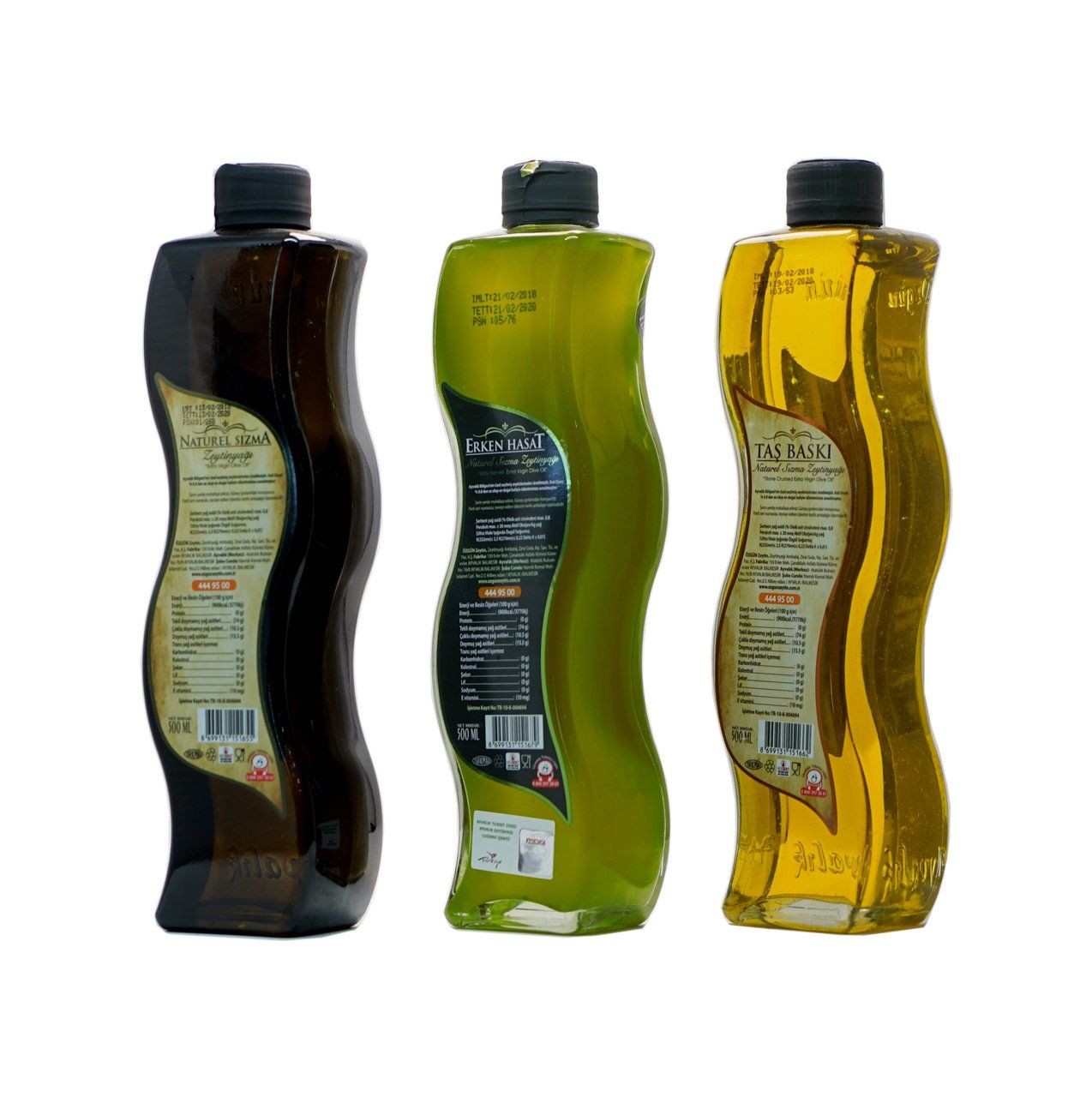 Özgün Taş Baskı & Sızma Zeytinyağı & Erken Hasat 3'lü Paket 500 ml