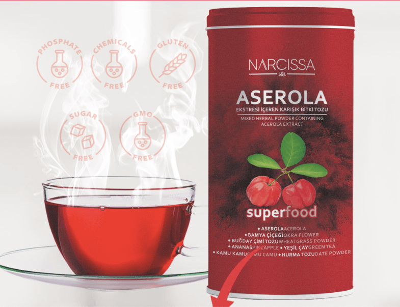 Narcissa Aserola Ekstresi içeren Karışık Bitki Tozu 200 gr