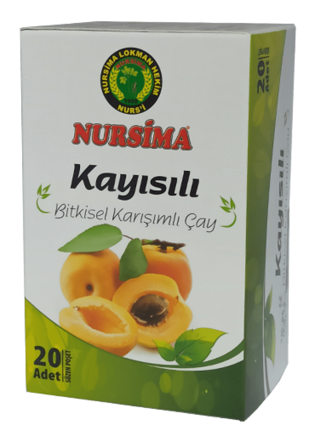 Nursima Kayısılı Bitkisel Karışımlı Çay 20 'li Süzen Poşet