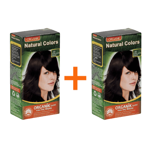 Natural Colors Organik Saç Boyası 4D Koyu Altın Kahve 1+1