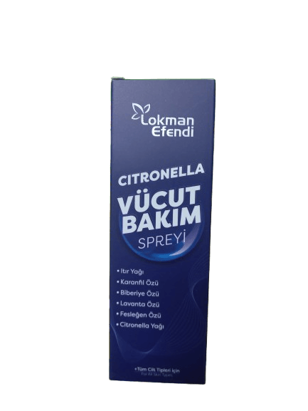 Lokman Efendi Citronella Vücut Bakım Spreyi 125 ml