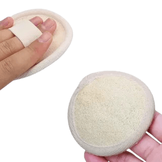 Otçu® Doğal Kabak Lifli Peeling Etkili Mini Yüz Kesesi