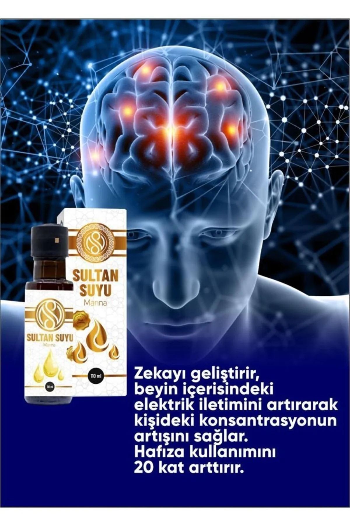 Sultan Suyu Manna Özel Formül Mineral Suyu 110 ml