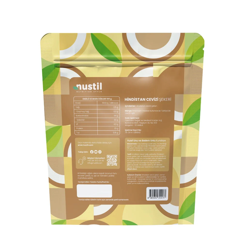 Nustil Hindistan Cevizi Şekeri 340 gr