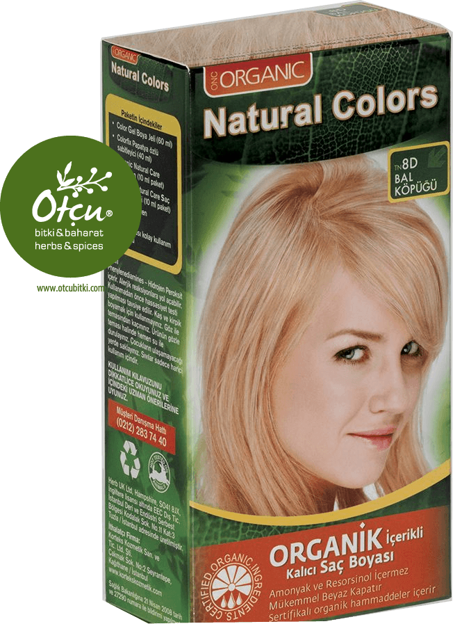 Natural Colors 8D Bal Köpüğü Organik Saç Boyası