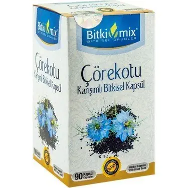 Bitkimix Çörekotu Karışımlı Bitkisel 90 Kapsül
