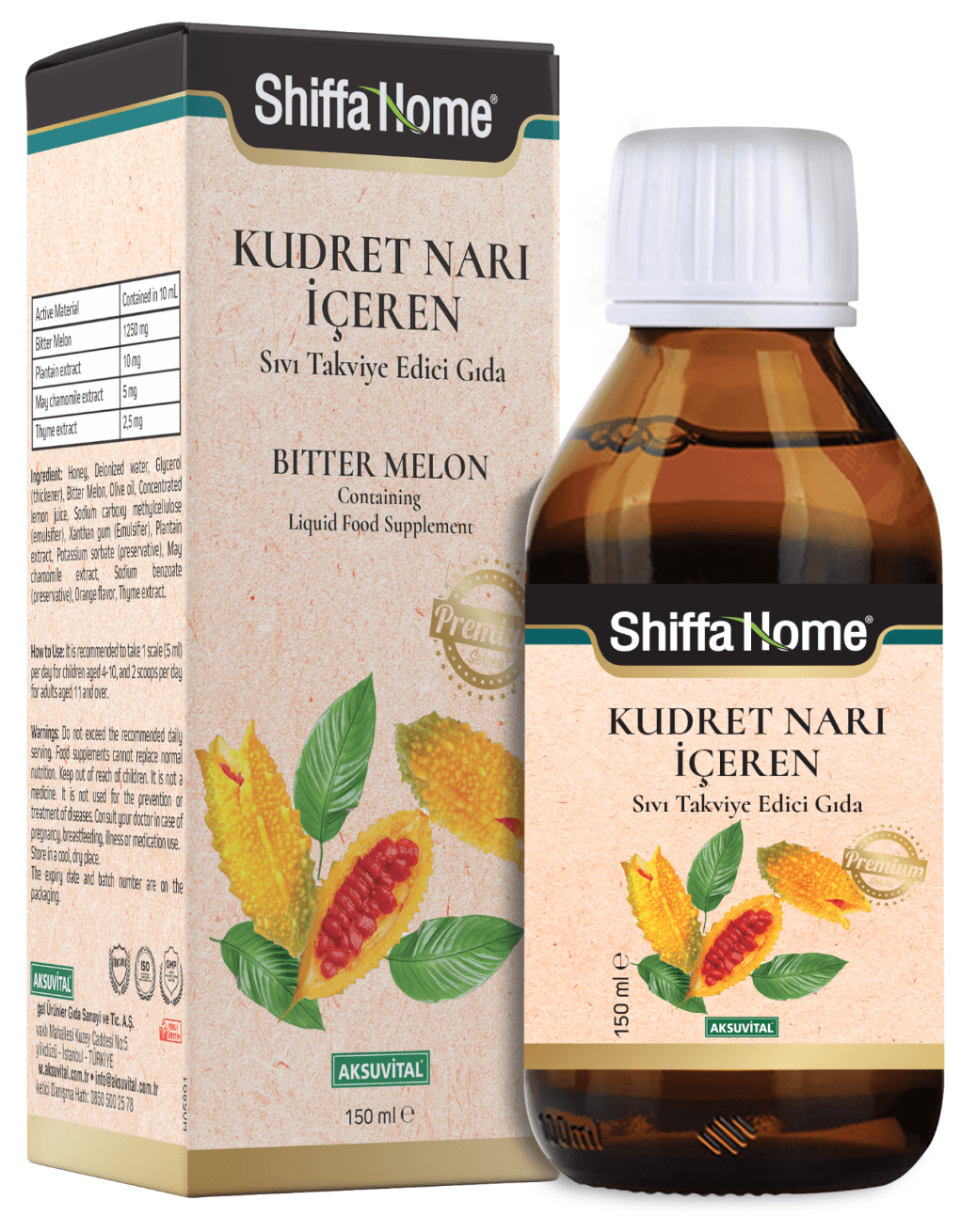 Shiffa Home Kudret Narı İçeren Takviye Edici Şurup 150 ml