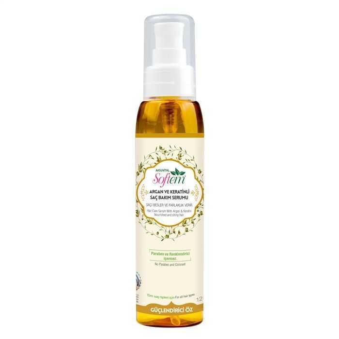 Softem Doğal Argan Ve Keratinli Saç Bakım Serumu 125 ml