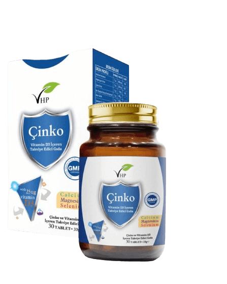 VHP Çinko ve Vitamin D3 İçeren Takviye Edici Gıda 30 Tablet