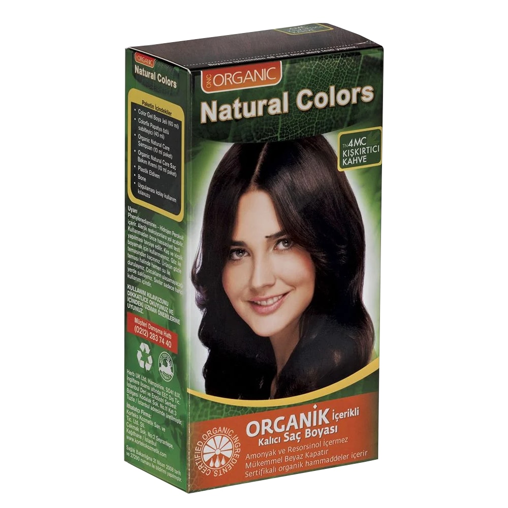 Natural Colors 4MC Kışkırtıcı Kahve Organik Saç Boyası