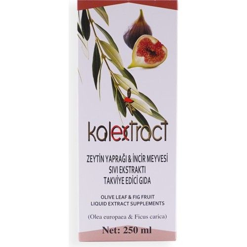 Kalextract Zeytin Yaprağı & İncir Meyvesi Sıvı Ekstraktı 250 ml