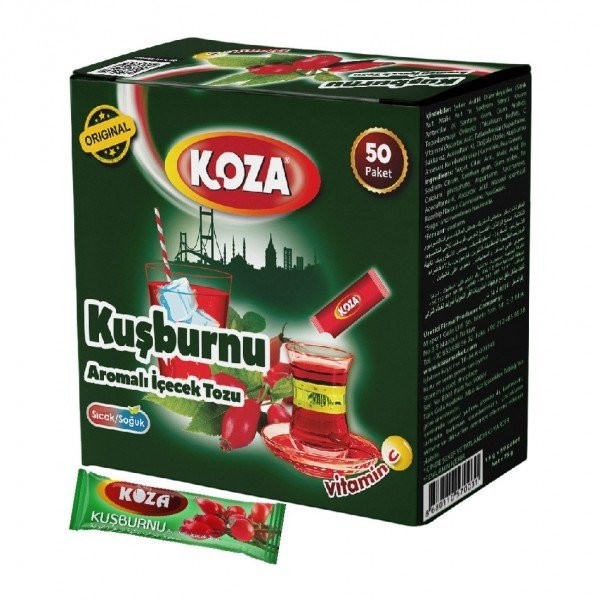 Koza Kuşburnu Aromalı İçecek Tozu 50 Paket