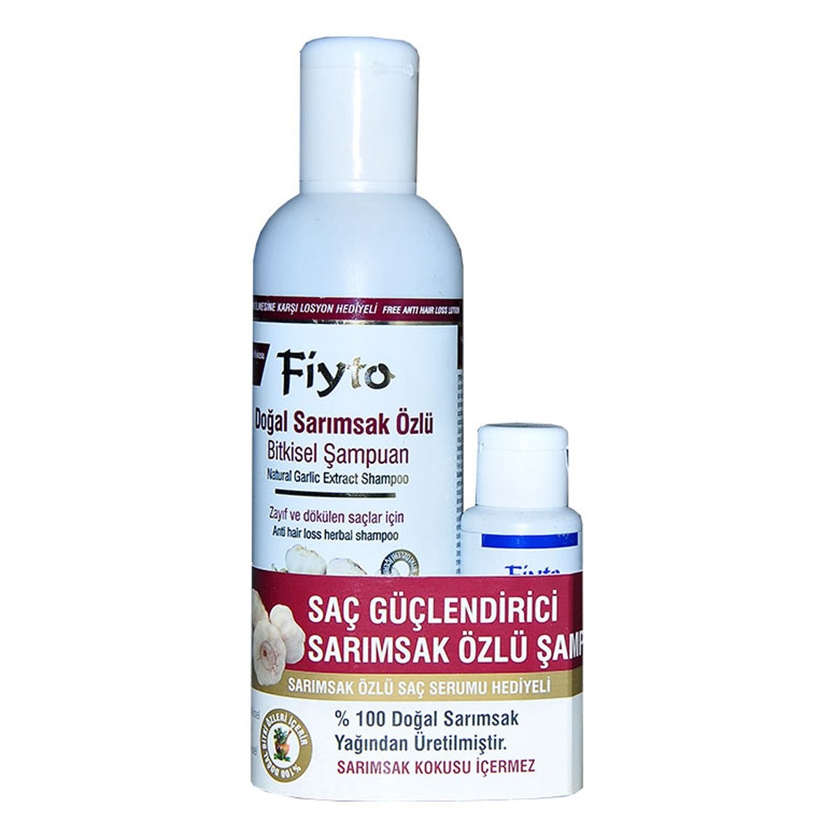 Fiyto Kara Sarımsak Özlü Şampuan 500 ml Saç Serumu Hediyeli
