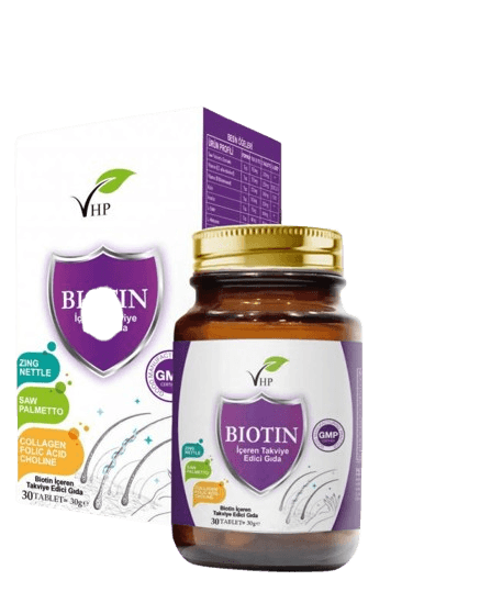 VHP Biotin İçeren Takviye Edici Gıda 30 Tablet