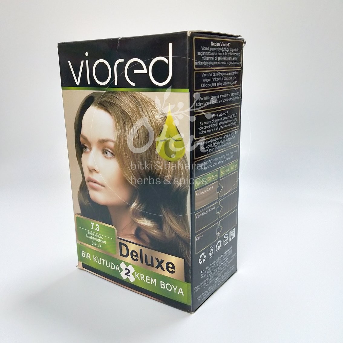 Viored Deluxe Saç Boyası 7.3 Fındık Kabuğu