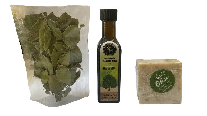 Sidr Yaprağı + Sidr Yaprağı Yağı + Sidr Sabunu (Avantaj Set)