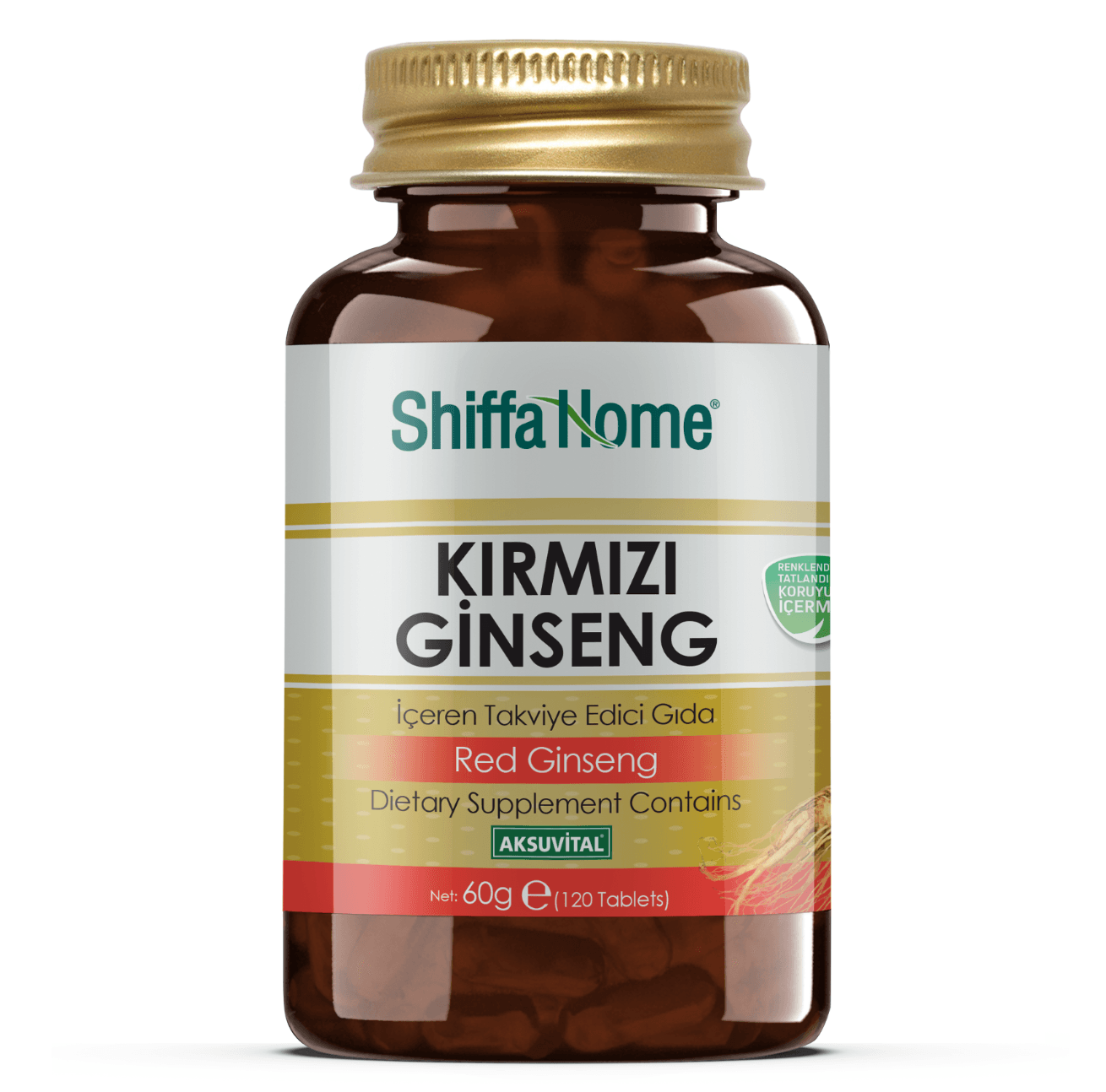 Shiffa Home Kırmızı Ginseng İçeren Takviye Edici Gıda 60 Kapsül