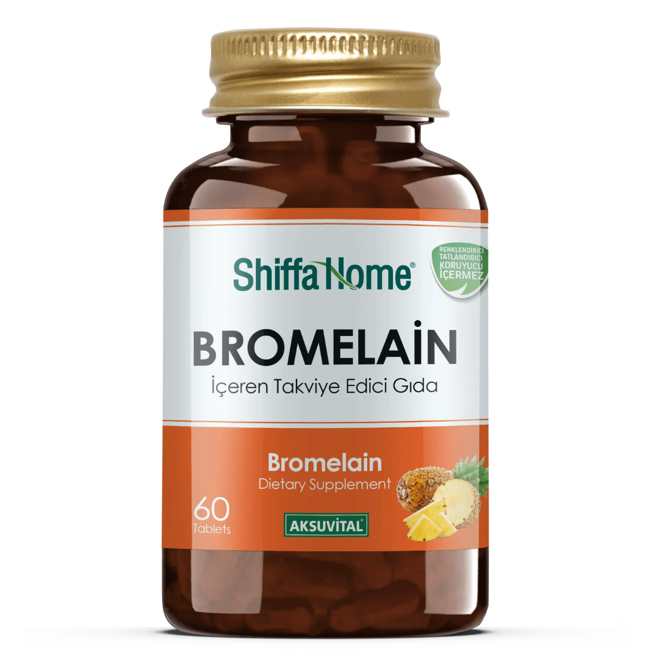 Shiffa Home Bromelain İçeren Takviye Edici Gıda 60 Kapsül
