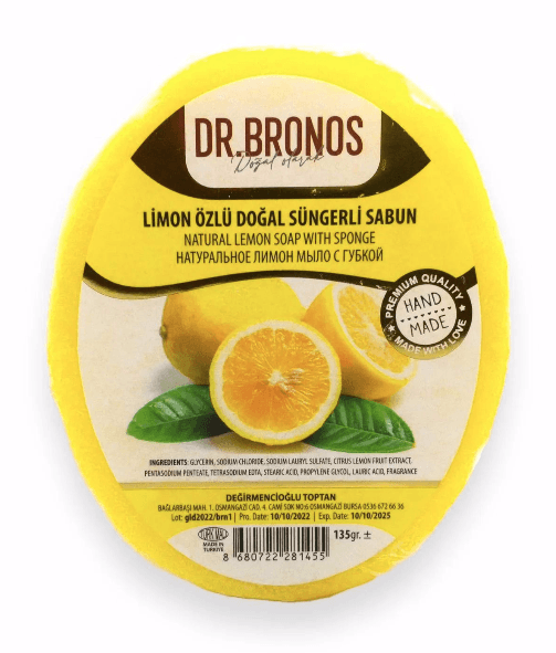 Dr. Bronos Limon Özlü Süngerli Doğal Sabun 135 gr