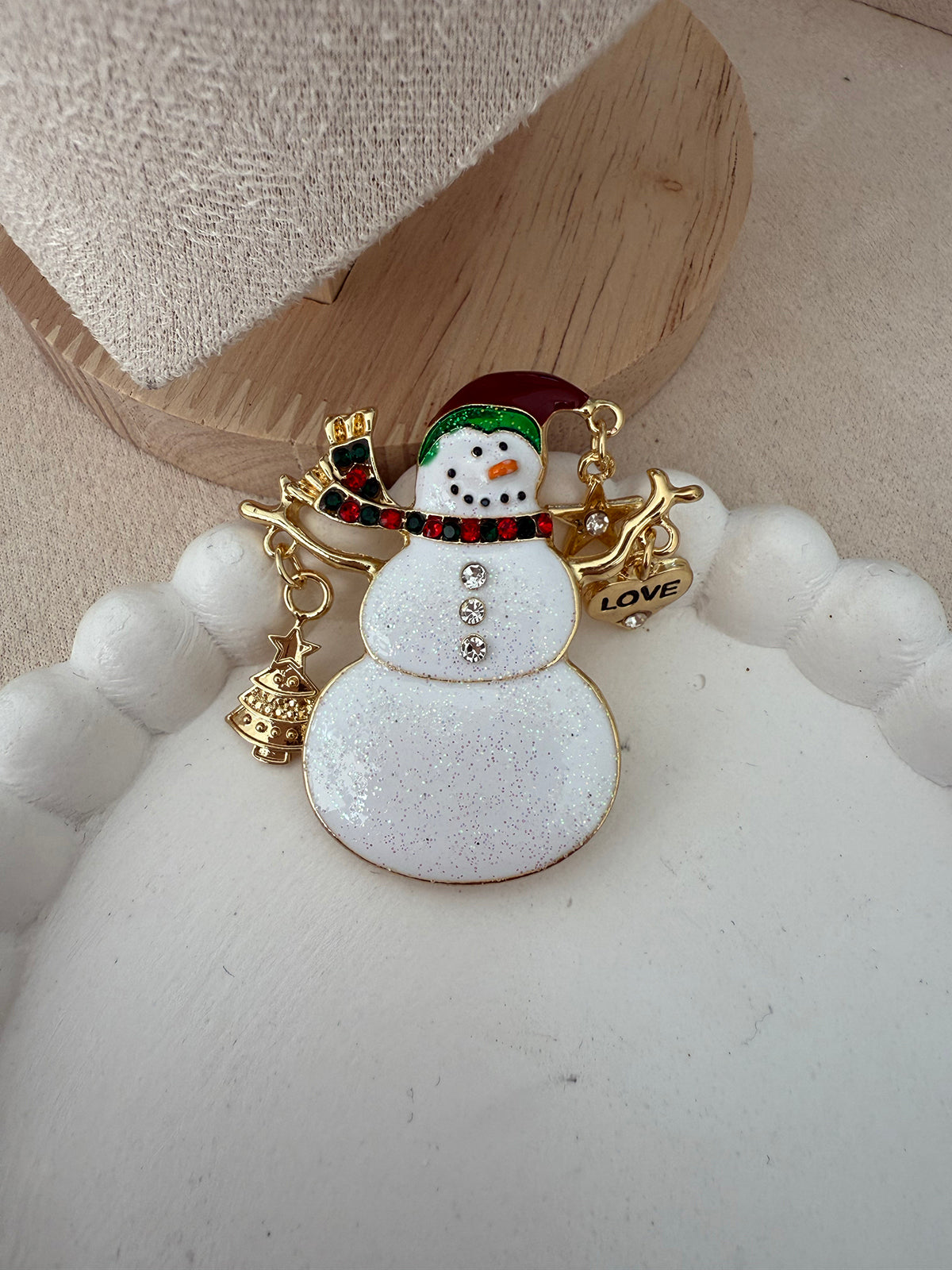 Kardan Adam Yılbaşı Broş