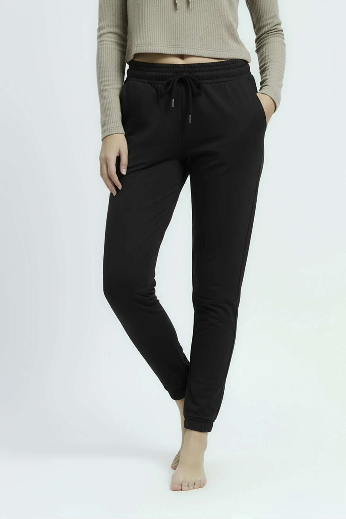 Jogger Paça Eşofman Altı Siyah 3013