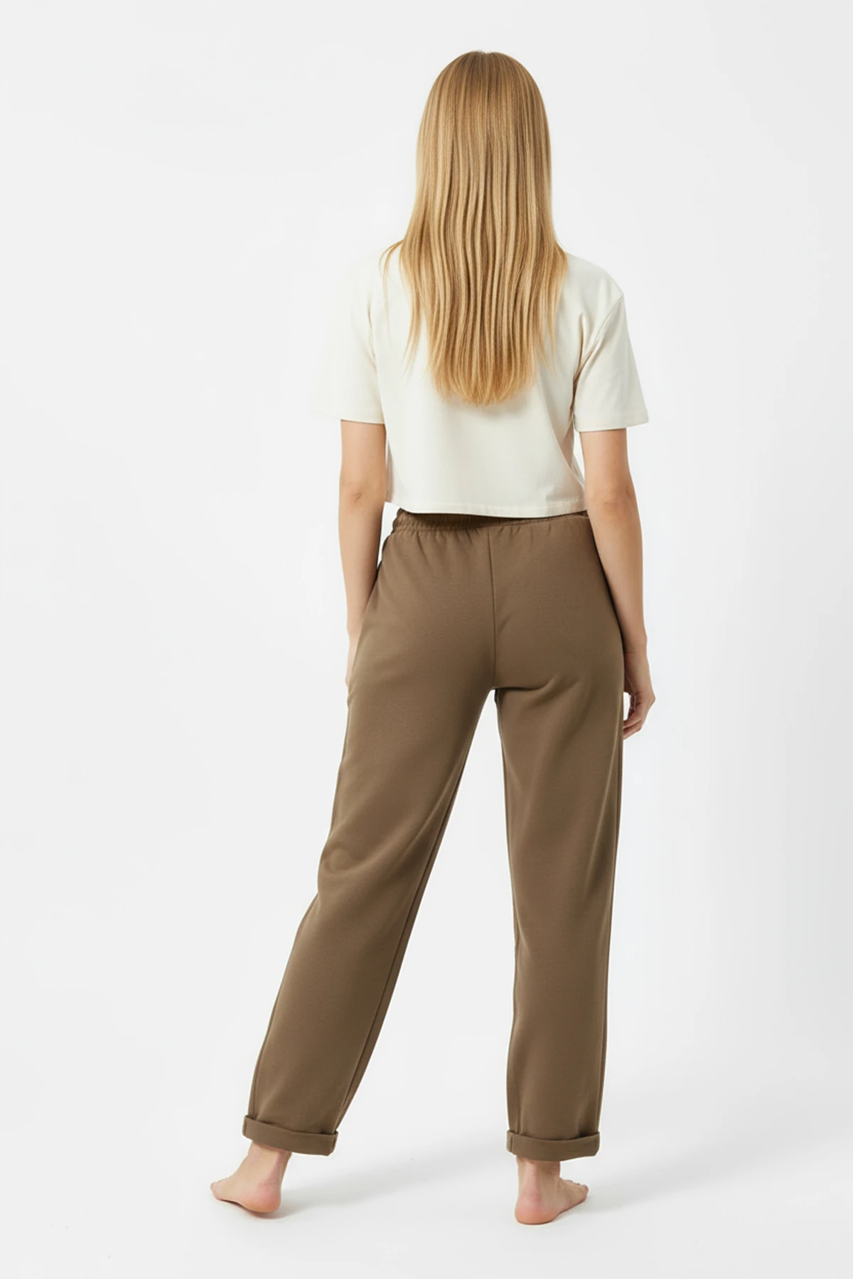 Duble Paça Eşofman Altı Kiremit 2629