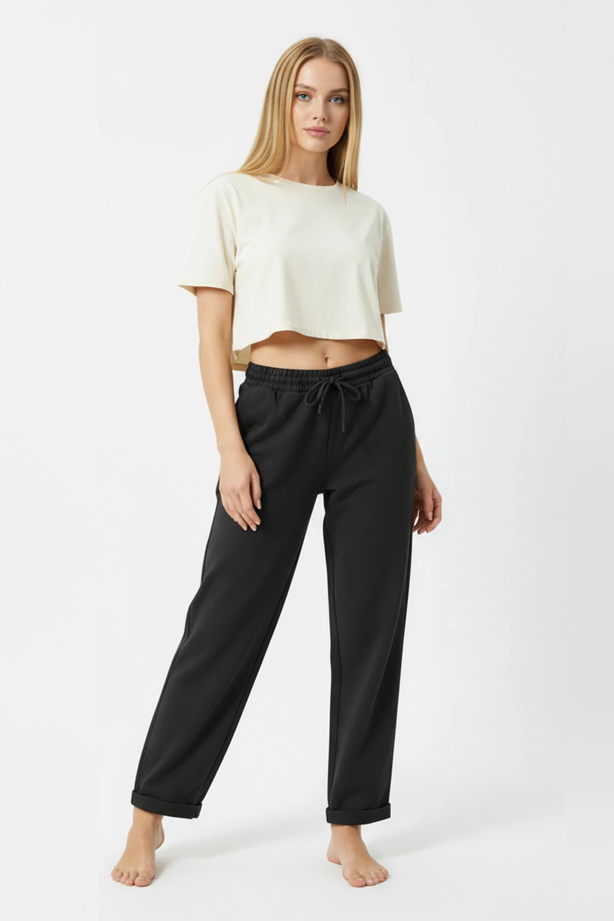 Duble Paça Eşofman Altı Siyah 2629