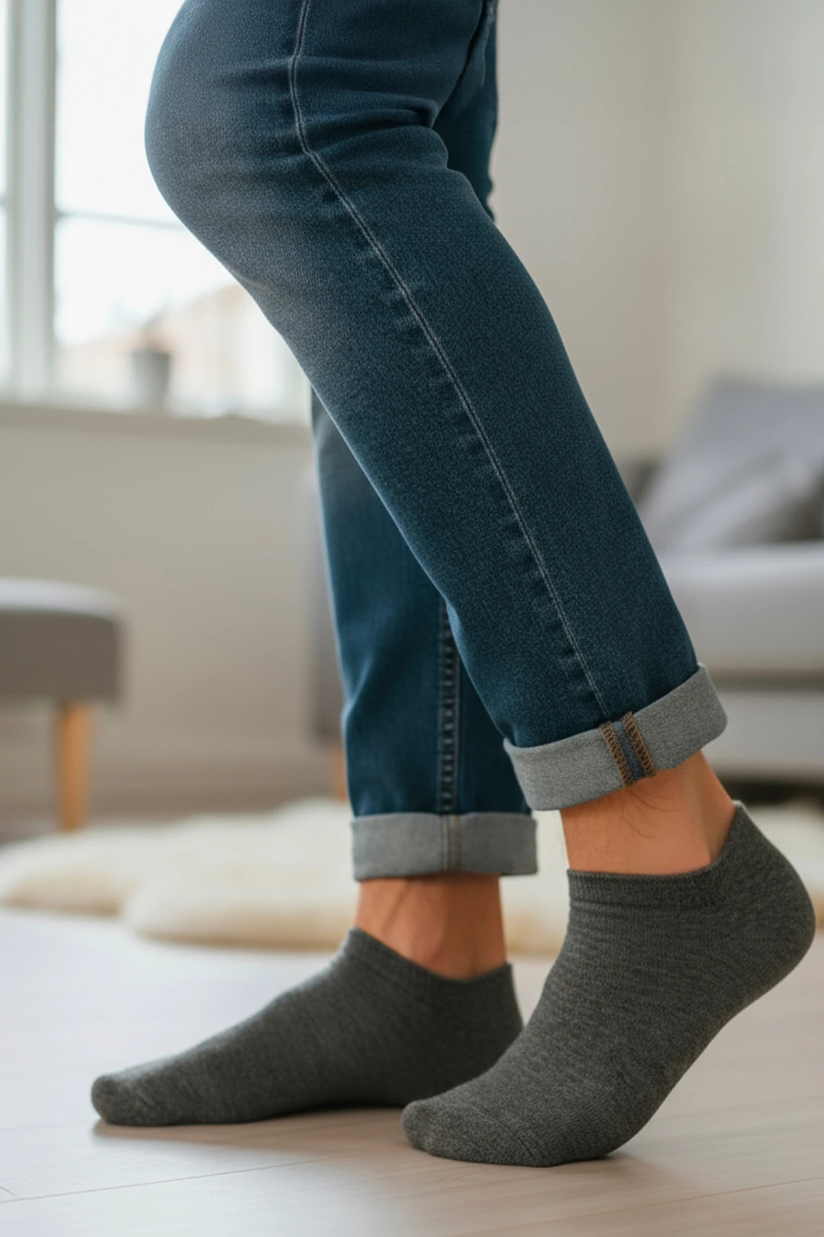 Bambu Erkek Çorap 786 Koyu Gri