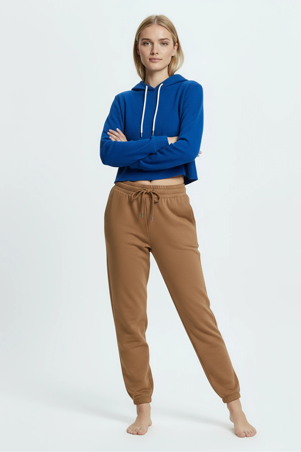 Jogger Paça Eşofman Altı Hardal 3013