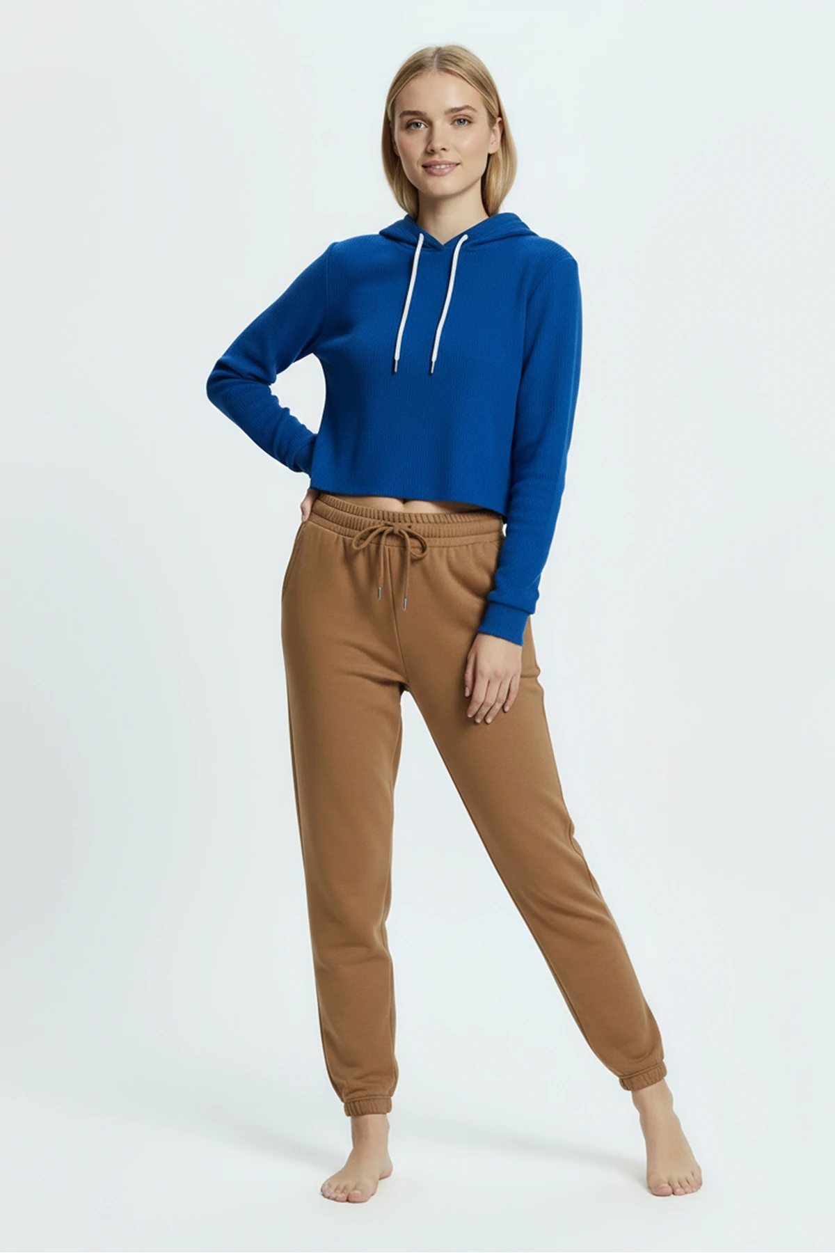 Jogger Paça Eşofman Altı Hardal 3013