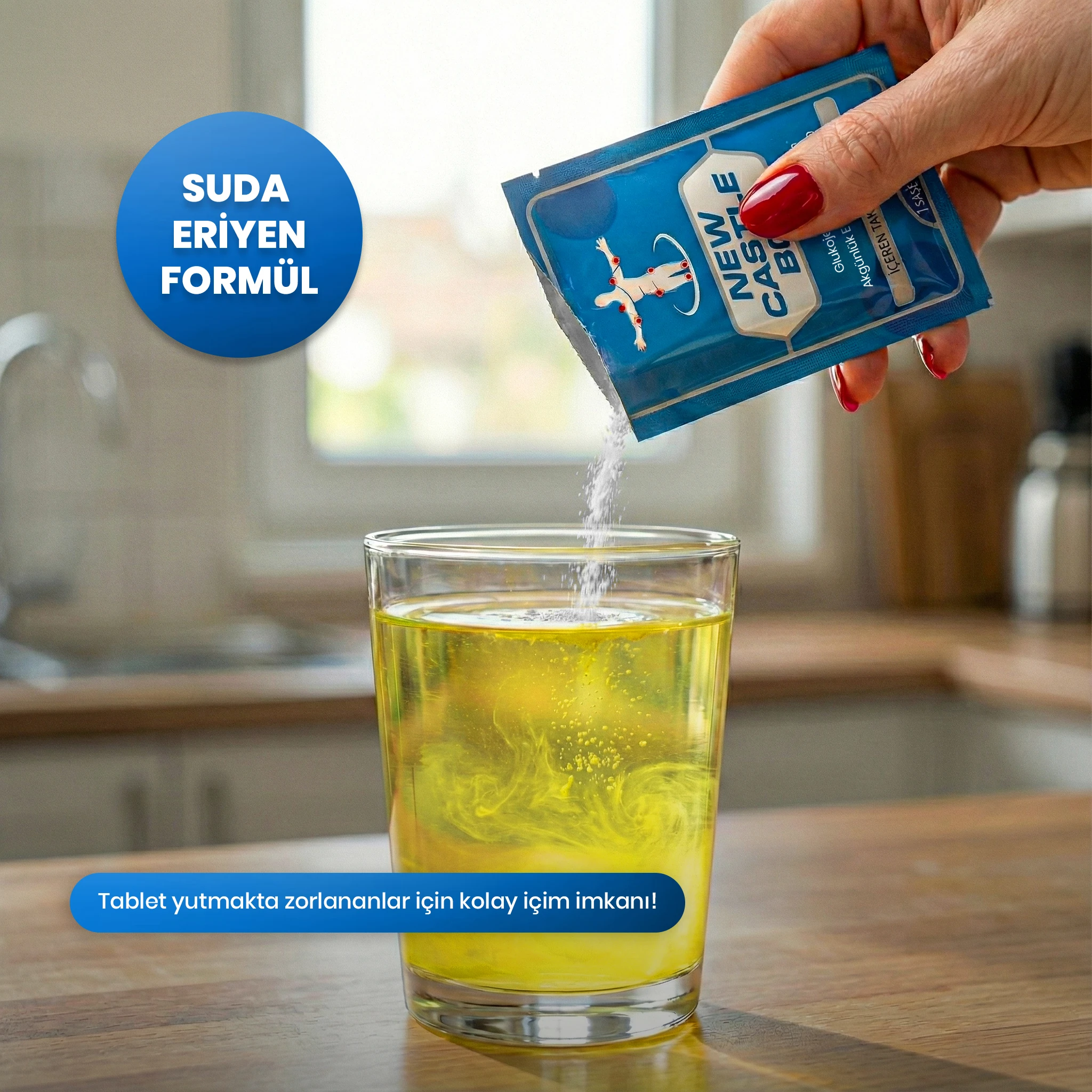 New Castle Box - Kolajen (Tip 1-2-3), Bromelain, Glukozamin İçeren Takviye Gıda