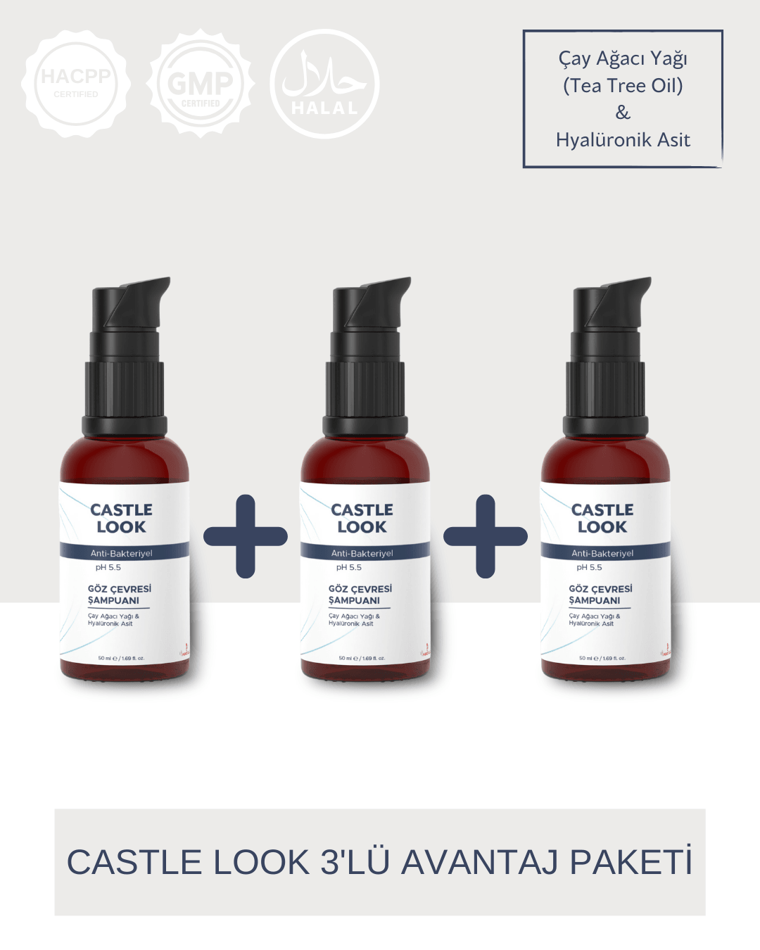 CASTLE LOOK Göz Çevresi Şampuanı 50ml