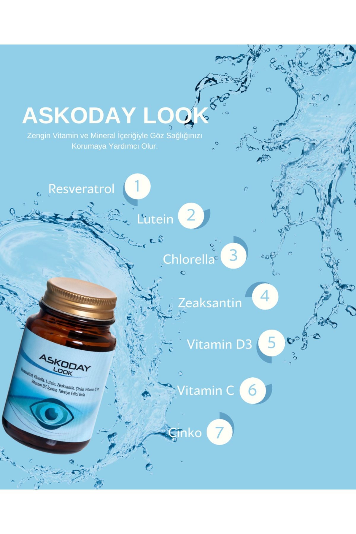 ASKODAY LOOK - ZENGİN İÇERİKLİ GÖZ VİTAMİNİ