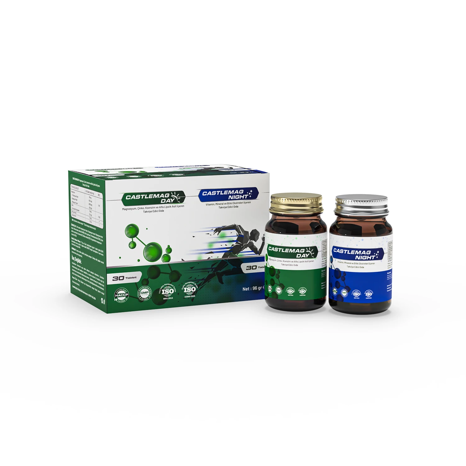 Castlemag Day & Night – Zengin İçerikli Magnezyum Takviyesi