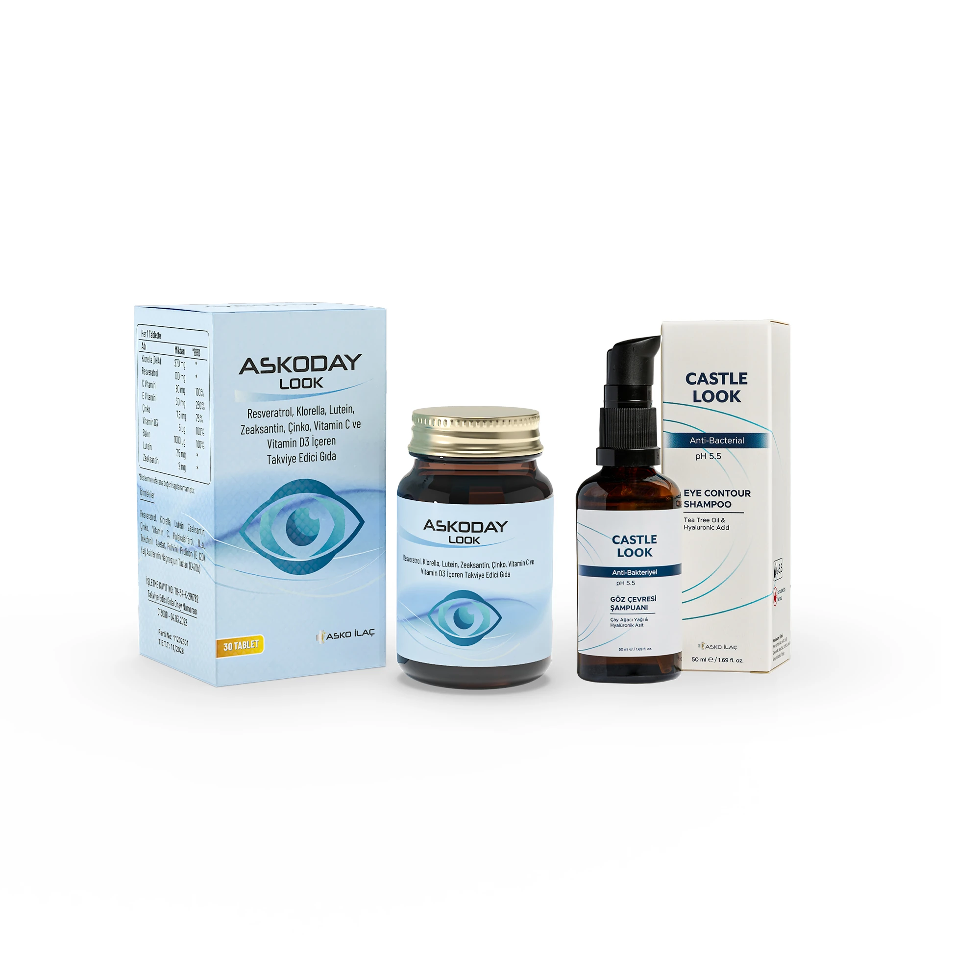 Askoday Look & Castle Look - Göz Bakım ve Hijyen Seti