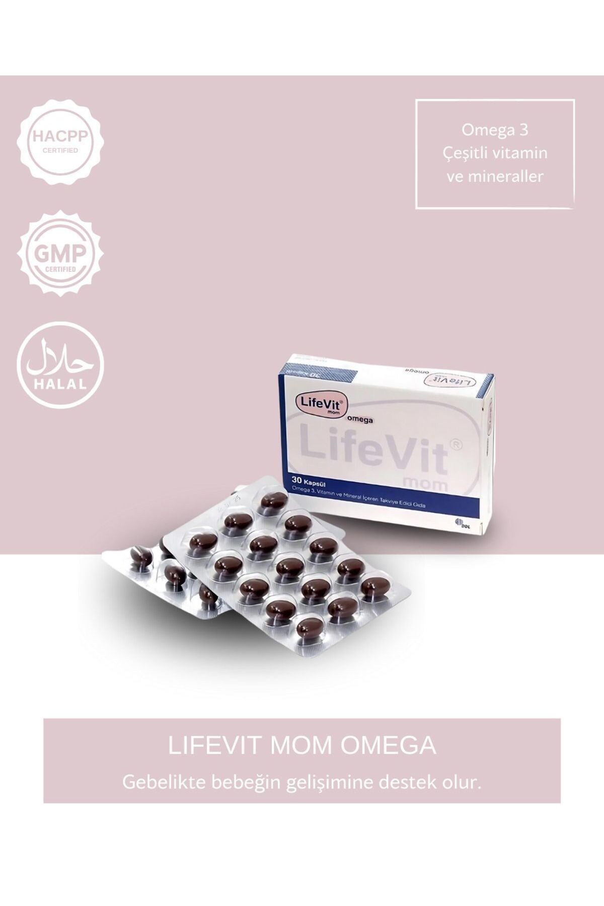 LIFEVIT MOM OMEGA - ANNE VE BEBEK SAĞLIĞI İÇİN TAKVİYE