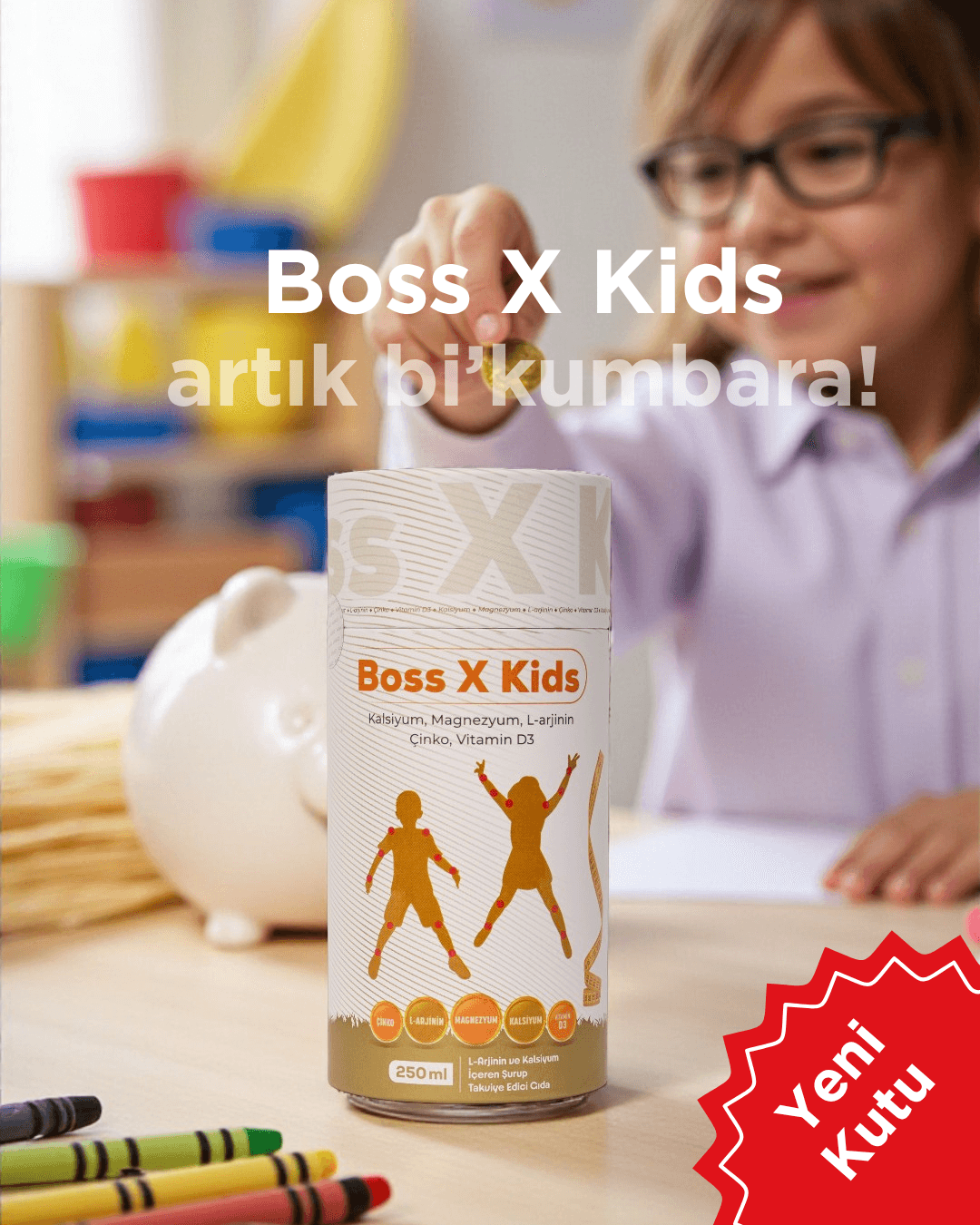 ASKO Boss X Kids – Çocuklar için Zengin İçerikli Multivitamin Takviyesi - 3'lü Avantaj Paketi