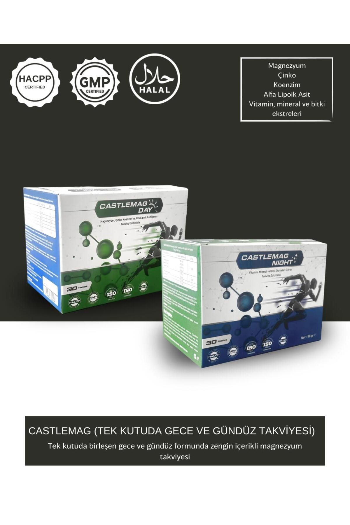 CASTLEMAG DAY&NIGHT - ZENGİN İÇERİKLİ MAGNEZYUM TAKVİYESİ